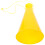 Plastic Cheer Megaphone Yellow 1 Pack 3