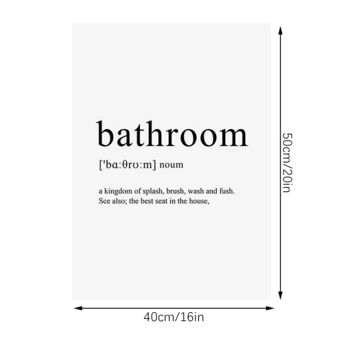 Boho Humorous Bathroom Wall Art Print 12x16 inch 1
