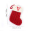Rotes Weihnachtsstrumpf-Set mit englischen Buchstaben (6er-Pack) 1