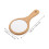 LEORX Wooden Handheld Makeup Mirror Light Brown 2 pcs 2