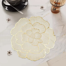 Sets de table ronds à motif floral, résistants à la chaleur et antidérapants (1 pièce)