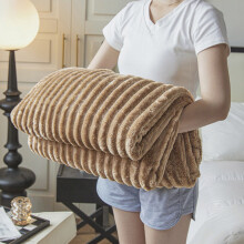 Couverture Raschel douce et épaisse en polaire double couche