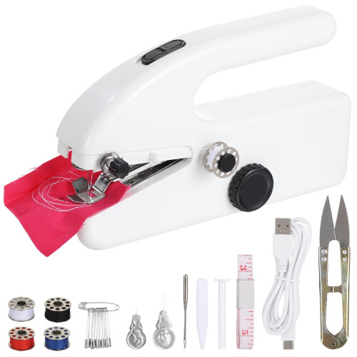 Handheld Sewing Machine Portable Dual-Speed USB Battery