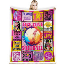 Couverture polaire Softball 50 x 60 pouces