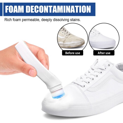 Sneaker Cleaner Set for White Shoes with Brush 25ml+25ml 2