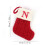 Ensemble de 3 chaussettes de Noël rouges avec lettres anglaises 1