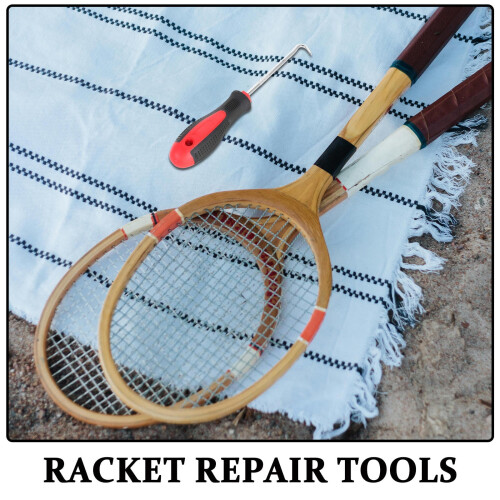 Badminton Racket Stringing Tool Aluminium Alloy Hook 1 Pack 2
