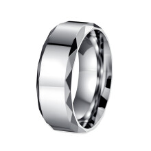 Stainless Steel Men's Ring Silver Size 11