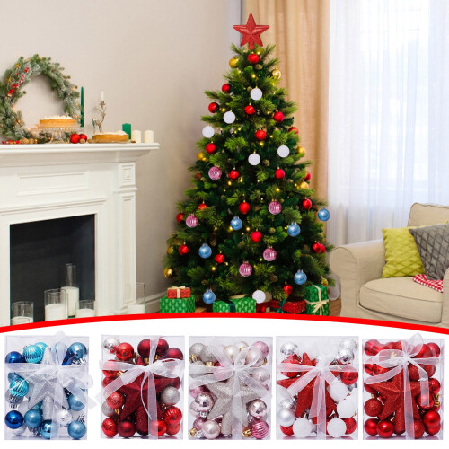 Ensemble de 30 décorations de Noël incassables