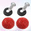 License Plate Screws Fastener Red Plastic Set 6