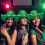 Cowboy Hat LED Green Shamrocks 1 Piece 5