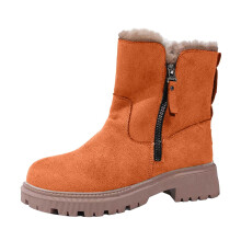 Men's Snow Boots Orange Size 9 Lightweight with Speed Laces