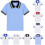 Boys' Rugby Shirt Solid Light Blue Short Sleeve Oversized 1