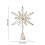 Glitter Gold Star Tree Topper with LED Lights 10 inch 3