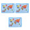 World Map Educational Poster for Kids 3 Sheets 1