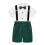 Boy Easter Semi-Formal Outfit Green Bowtie Suspender Pants 1