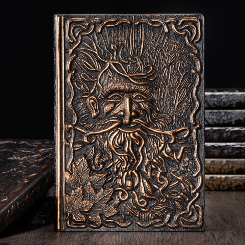 European Style 3D Handmade Tree Person Notebook Hardcover 1