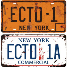 ECTO-1ECTO-1A nummerplader i metal, replika, 30x15 cm