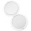 Folding Compact Makeup Mirror White Glass Resin 1