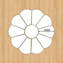 Dresden Flower Quilting Template Hard-Coated Reusable Paper