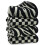 Bathroom Hand Towels Black Checkered Zebra 4 Pack 7