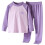 Completo intimo termico per bambini in cotone, 2 pezzi, viola, 3-4 anni 1