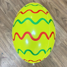 Aufblasbare Ostereier für die Außendekoration, 40 cm, buntes Set