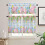 Easter Kitchen Curtains Blue Plaid Floral Eggs 24 inch 1