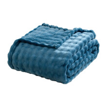Plaid en flanelle chaud et doux pour canapé 130 x 155 cm