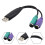 USB till PS2-adapter med stöd för KVM-switch 3