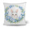 Housse de coussin de Pâques en polyester aspect lin 45 x 45 cm 1