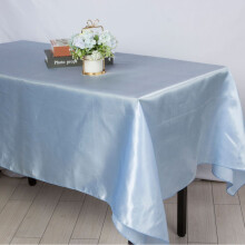 Tovaglia rettangolare in raso azzurro chiaro, 5786 pollici