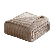 Plaid en flanelle chaud et doux pour canapé 130 x 155 cm