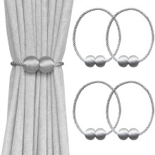 Magnetic Curtain Tiebacks Decorative 6 Pack