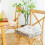 Coussin de sol carré en velours gris 40 cm 3