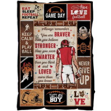 Couverture de football pour garçons et hommes 50 x 60 pouces