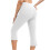 Γυναικείο Casual Καλοκαιρινό Capris Ψηλόμεσο με Τσέπες Λευκό 6