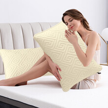 Quilted Pillowcases Set of 2 Hotel Quality Yarn-Dyed