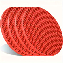 Dessous de plat en silicone résistant à la chaleur (lot de 4)