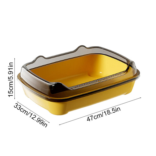 Cat Litter Box Set with Scoop and Hook 0.8 lb 2