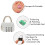 Mini Digit Combination Padlock Zinc Alloy Red 3