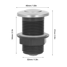 Stainless Steel Air Switch Kit with 1.5M Hose