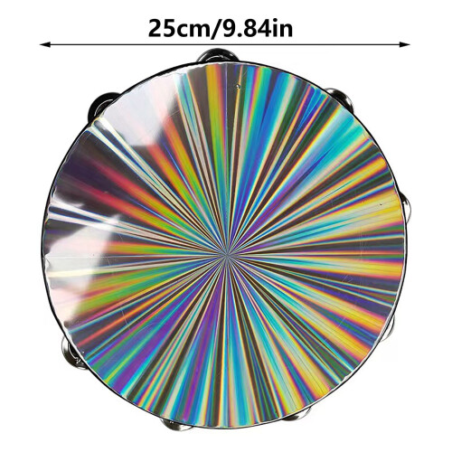 Double-Row Jingle Tambourine Reflective Design