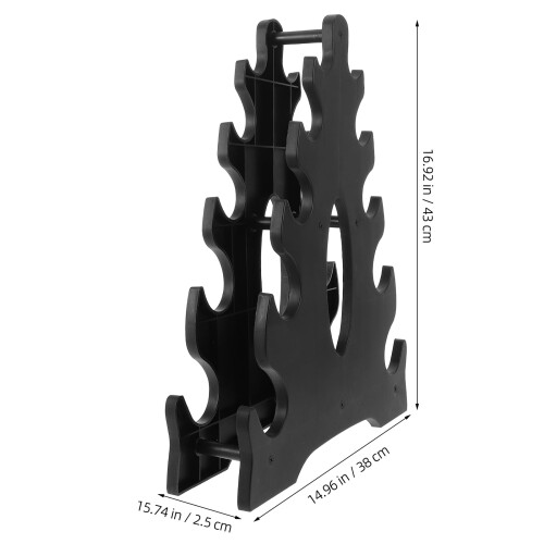 Dumbbell Weight Rack Black Modern Design 1