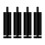 Black Adjustable Sofa Feet 15cm 4 Pcs 4