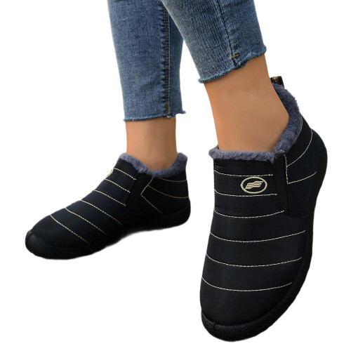 Women's Snow Boots Fleece-Lined Ankle Booties Size 6 2