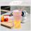 Portable Electric USB Juicer Cup 350ml Pink 6