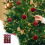 Christmas Ornaments Set Flocked Black Suede 12 pcs 5