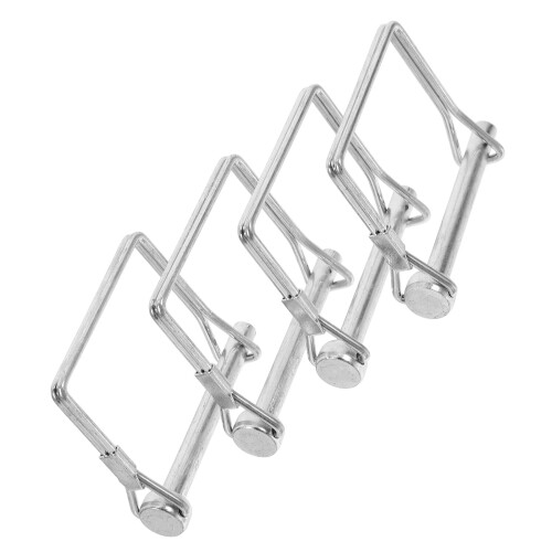 BESTONZON Locking Hitch Pin Heavy Duty Silver 4 Pack