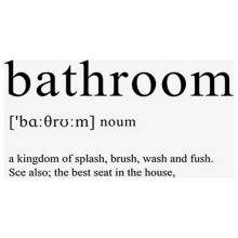 Boho Bathroom Wall Art Print Humorous Mid-Century Poster